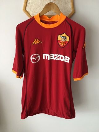 As Roma Italy 2002 2003 Home Football Shirt Jersey Kappa Maglia Calcio Vintage