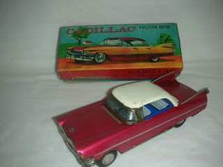 Rare 1959 Cadillac Japan Tin Friction W/ Box