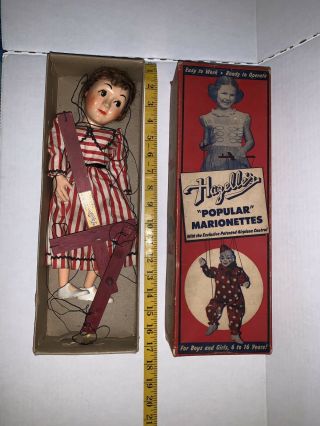 Rare Vintage Hazelle’s 810 Penny Popular Marionettes String Puppet
