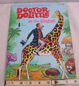 Doctor Dolittle At The Circus Rex Harrison Movie Coloring Book