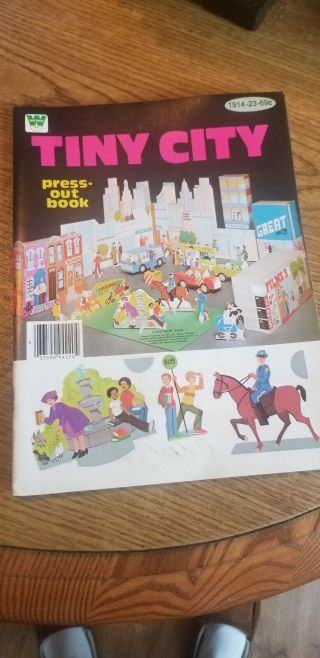 Vintage Whitman Tiny City Press - Out Activity Book