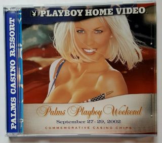 $5 Las Vegas Palms Playboy Home Video Casino Chip Set Of 5 - Uncirculated