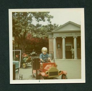 Vintage Photos Cute Kids on Coin Op Model T Car Ride at Knottsville Bank 985054 2