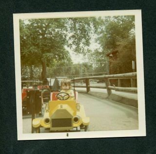 Vintage Photos Cute Kids on Coin Op Model T Car Ride at Knottsville Bank 985054 3