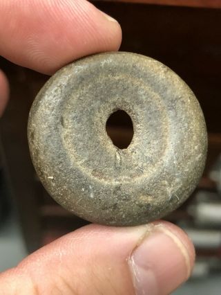 Interesting Polished Stone Pendant Found In Spencer County Indiana Crib Mound