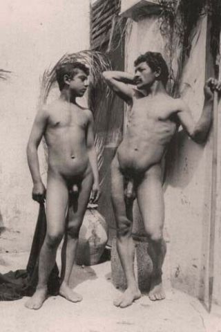 Study Of A Nude Man/boy,  Baron Wilhelm Von Gloeden 1890s,  Vintage Photo (reprint)