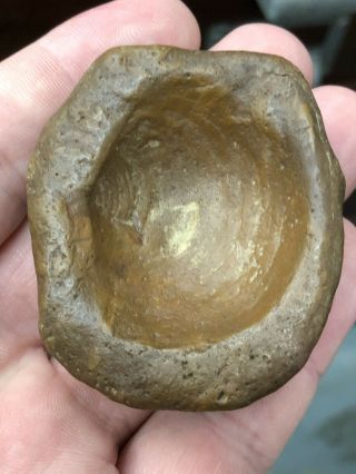 Stone Paint Pot Medicine Bowl Found In Spencer County Indiana Great Example