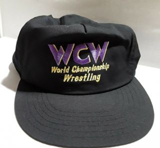 Rare Vintage Wcw Hat From The Late 1990 