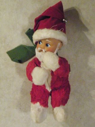 Vintage Knickerbocker Baby Santa Claus Plush Christmas Toy 1955 Tag