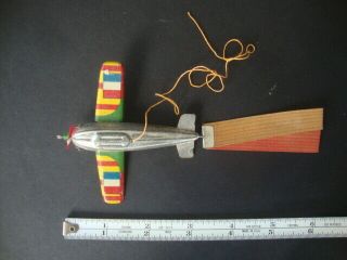 Vintage Tin Toy - Made In Japan,  Lithographed Airplane With French Flag