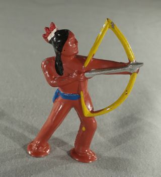 Vintage Antique Lead Toy Native American Indian Figure (inv.  No.  5116)