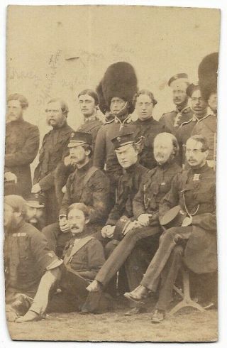 Early Photo/carte De Visite Of Men In Uniform
