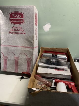 Vintage Kirby Classic Iii 3 Vacuum Accessories Attachments W/original Box