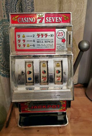 Vintage Waco Casino Seven 25 Cent Or Slot Gambling Machine Toy