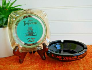 Las Vegas Ashtrays Vintage Tropicana Hotel And Las Vegas Hilton International