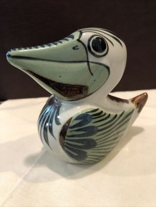 Vintage Ken Edwards Tonala Signed Handpainted Rare Ceramic Pelican
