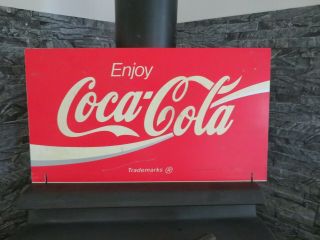 Vintage Large Double Sided Coca Cola Advertising Sign 26 " Sign
