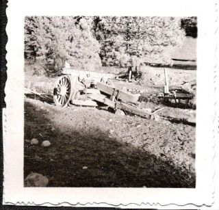Vintage Photograph 1940 Old Wagon Trailer Wagon Wheel Stockton California Photo