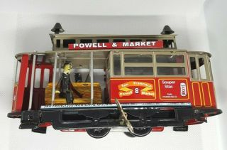 Tin Toy San Francisco Municipal Railway Trolley Car Train Powell Market