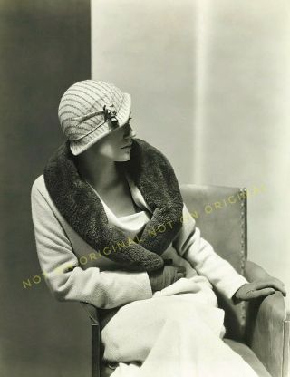 4x6 Photo Reprint Of Flapper Era Woman In Profile 1920 