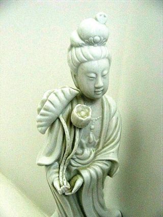 Fine China Mid Century Sculpture Blanc De Chine A Guyen