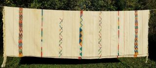 Southwestern Navajo Native American Mexican Weaving Rug Textile Wall Hanger 6x9