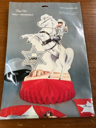 Vintage 1980 The Lone Ranger Party Centerpiece By Paper Art