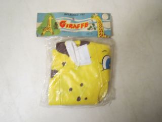 Vintage 1970s Inflatable Toy Giraffe In Package