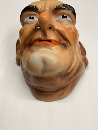 Vintage 1960 ' s Lyndon B Johnson Made in West Germany Halloween Costume Mask 3