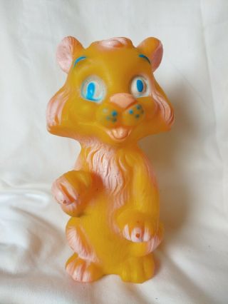 Vintage Rubber Lion Squeaky Squeeze Toy 1960’s Germany