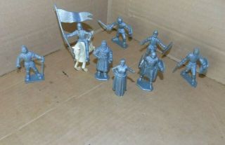 Marx Prince Valiant Play Set Character Figures,  And Knights