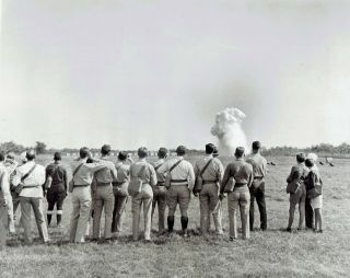 1937 Vintage Photo U.  S.  Military Students At Edgewood Arsenal Chemical Warfare