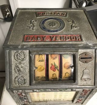 Puritan Baby Vendor 1 Cent Gumball/fortune Slot Type Trade Stimulator