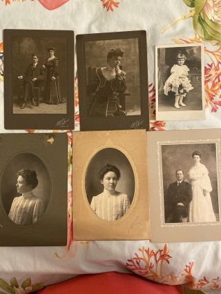 Victorian Cabinet Cards Photos.  Wedding.  Bride And Groom