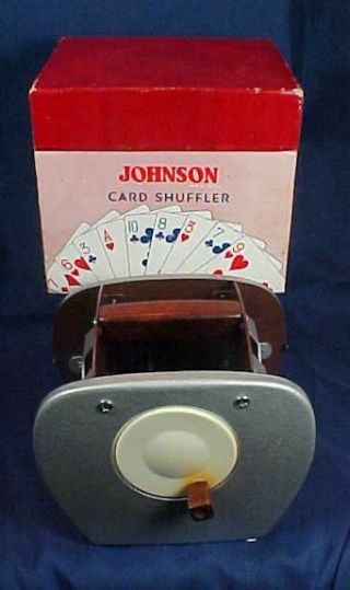 Vintage Nestor Johnson Card Shuffler Model No.  50 Instructions