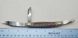 Bulldog Brand Hammer Forged Three Blade Pocket Knife Germany 2
