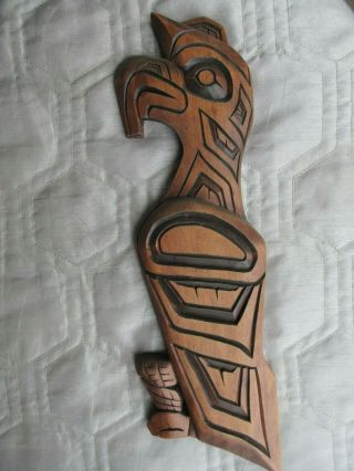 Wood Carving Thunder Bird First Nations Art Cedar Carving West Coast