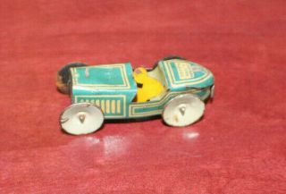 Antique Tin Penny Toy Made In Germany 2 " Long Boat Tail Race Car
