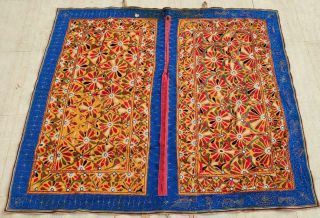 64 " X 54 " Handmade Embroidery Old Tribal Ethnic Wall Hanging Decor Tapestry
