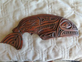 Wood Carving Orca First Nations Art Cedar Carving West Coast
