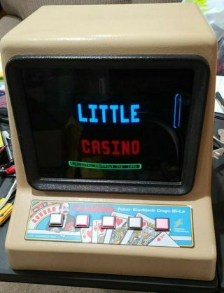 Rare Vintage 1982 " Little Casino " Video Poker Machine Non - Gambling Coin Op