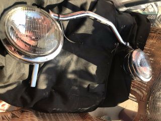 Vintage Sae C 80 Shovelhead Motorcycle Headlight Intended For Harley