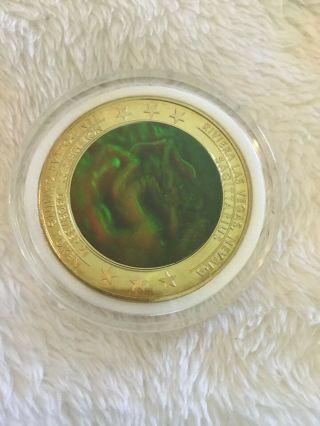 Riviera Casino & Hotel $10 Hologram Coin - Zodiac Series - Sagittarius Le 1000