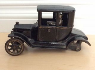 Cast Iron Coupe Car 1930s Arcade Cast Iron Ford Model A Coupe 6 1/2”