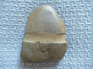 Authentic Native American Indian Groove Stone Rock Artifact Ax Hatchet Head Tool