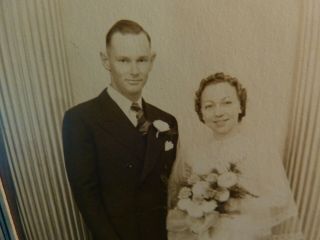 1930s Wedding vintage photo Taken in St Cloud MN Marshall & Helen Olsen 3