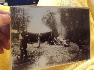 Vintage Hunting And Fishing Tent Camp Photo