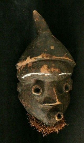 Vintage Hand Carved African Tribal Wood Mask Large Wall Art Wooden