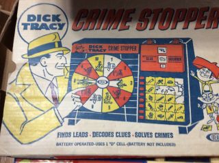 Vintage 1963 Ideal DICK TRACY CRIME STOPPER Game 3