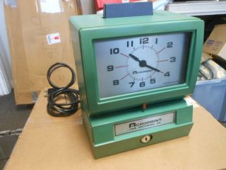 Vintage Nos Acroprint Time Recorder Time Clock Punch Stamp No Keys 125nr4